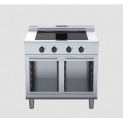 Waldorf 800 Series INL8400F-CB - 900mm Electric Induction Cooktop Low Back Version - Cabinet Base