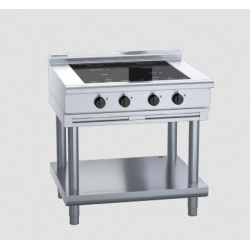 Waldorf 800 Series INL8400F-LS - 900mm Electric Induction Cooktop Low Back Version - Leg Stand