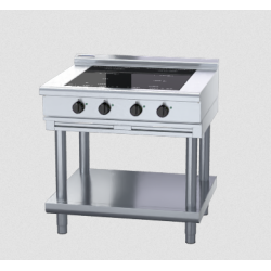 Waldorf 800 Series INL8400F-LS - 900mm Electric Induction Cooktop Low Back Version - Leg Stand