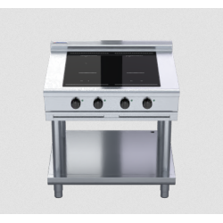 Waldorf 800 Series INL8400F-LS - 900mm Electric Induction Cooktop Low Back Version - Leg Stand