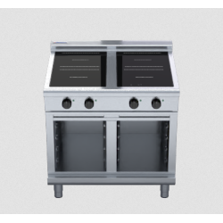 Waldorf 800 Series INL8400R3-CB - 900mm Electric Induction Cooktop Low Back Version - Cabinet Base