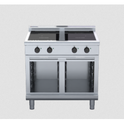 Waldorf 800 Series INL8400R3-CB - 900mm Electric Induction Cooktop Low Back Version - Cabinet Base