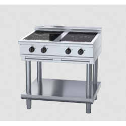 Waldorf 800 Series INL8400R3-LS - 900mm Electric Induction Cooktop Low Back Version - Leg Stand