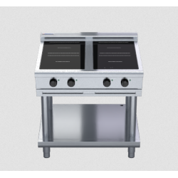 Waldorf 800 Series INL8400R3-LS - 900mm Electric Induction Cooktop Low Back Version - Leg Stand