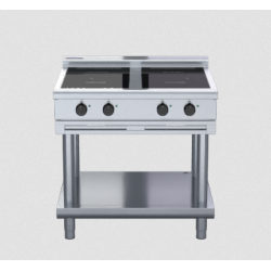 Waldorf 800 Series INL8400R3-LS - 900mm Electric Induction Cooktop Low Back Version - Leg Stand
