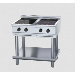 Waldorf 800 Series INL8400R3F-LS - 900mm Electric Induction Cooktop Low Back Version - Leg Stand