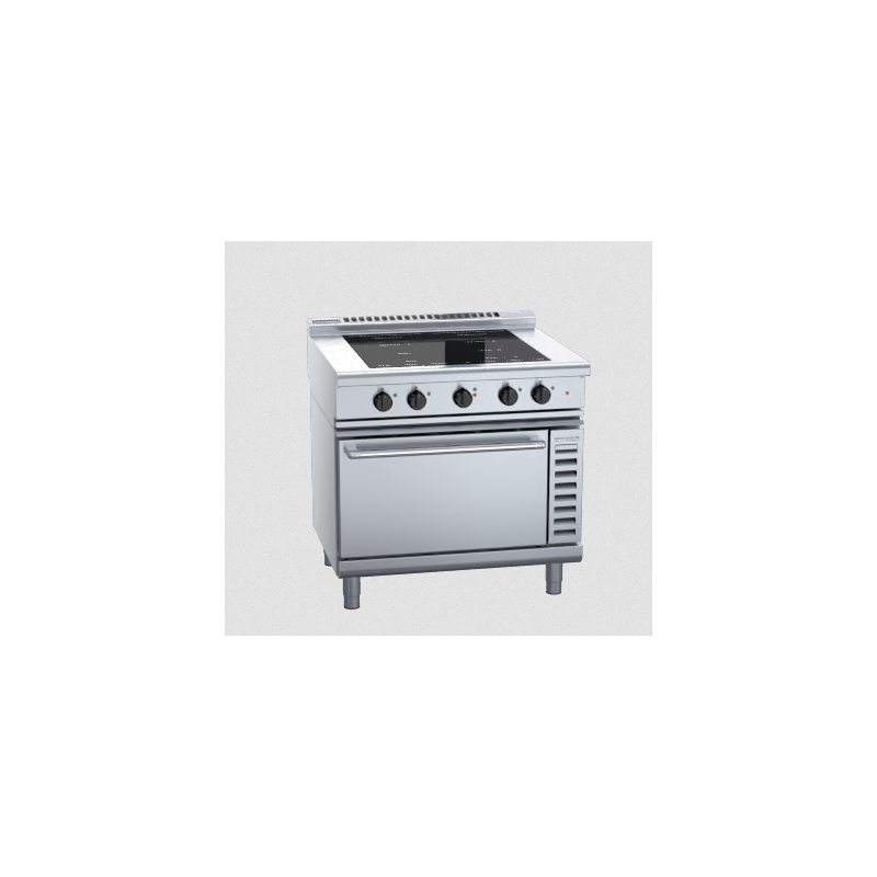 Waldorf 800 Series INL8410ECF - 900mm Induction Range Convection Oven Low Back Version