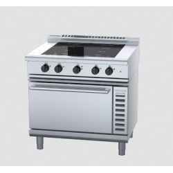 Waldorf 800 Series INL8410ECF - 900mm Induction Range Convection Oven Low Back Version