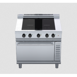 Waldorf 800 Series INL8410ECF - 900mm Induction Range Convection Oven Low Back Version