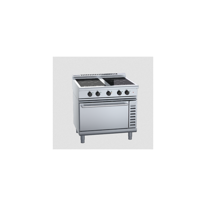 Waldorf 800 Series INL8410ECR3 - 900mm Induction Range Convection Oven Low Back Version