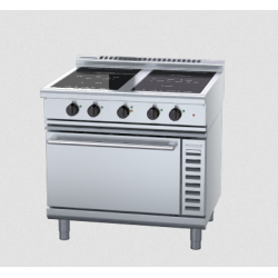 Waldorf 800 Series INL8410ECR3 - 900mm Induction Range Convection Oven Low Back Version