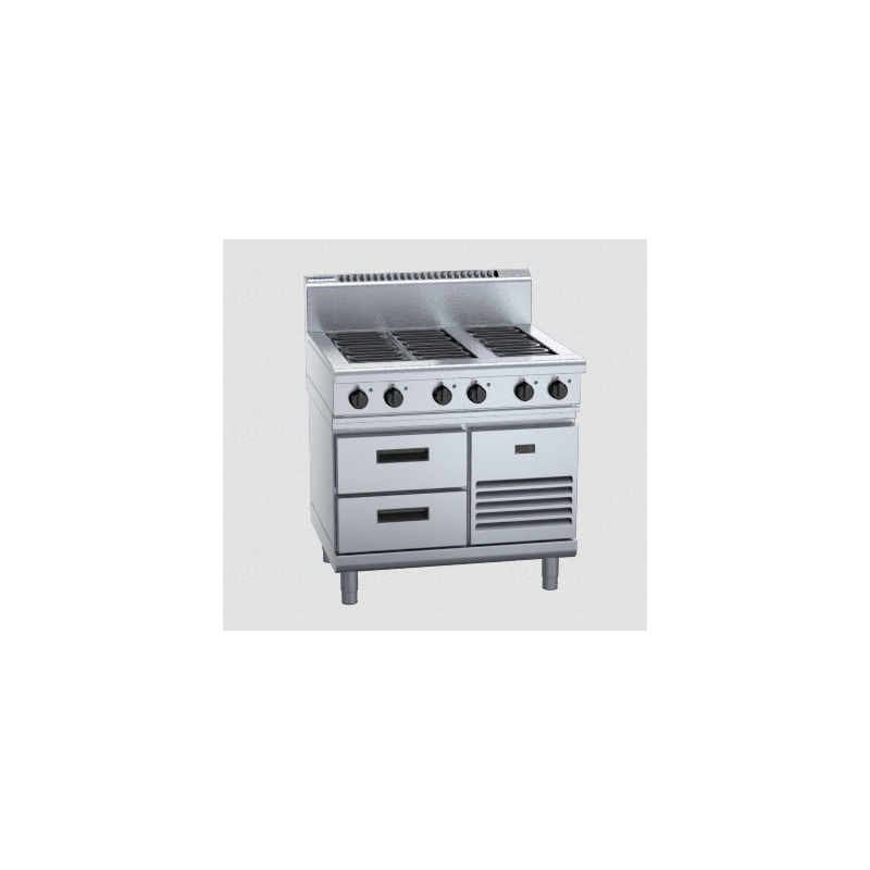 Waldorf 800 Series RN8600E-RB - 900mm Electric Cooktop Refrigerated Base