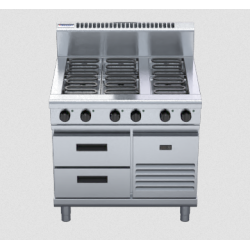 Waldorf 800 Series RN8600E-RB - 900mm Electric Cooktop Refrigerated Base