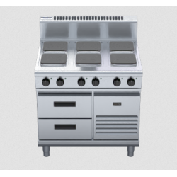 Waldorf 800 Series RN8600SE-RB - 900mm Electric Cooktop Sealed Hobs - Refrigerated Base