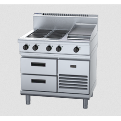 Waldorf 800 Series RN8603E-RB - 900mm Electric Cooktop Refrigerated Base