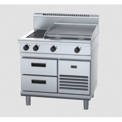 Waldorf 800 Series RN8606E-RB - 900mm Electric Cooktop Refrigerated Base