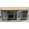 Stainless steel 3 glass door underbench 