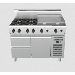 Waldorf 800 Series RN8806G-RB - 1200mm Gas Cooktop Refrigerated Base