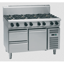Waldorf 800 Series RN8806G-RB - 1200mm Gas Cooktop Refrigerated Base