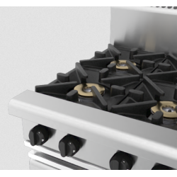 Waldorf 800 Series RN8806G-RB - 1200mm Gas Cooktop Refrigerated Base