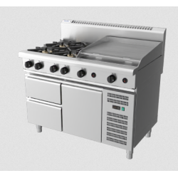 Waldorf 800 Series RN8806G-RB - 1200mm Gas Cooktop Refrigerated Base