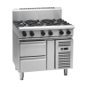 Waldorf 800 Series RN8900G-RB - 900mm Gas Cooktop Refrigerated Base