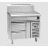 Waldorf 800 Series RNL8100G-RB - 900mm Gas Target Top Low Back Version - Refrigerated Base