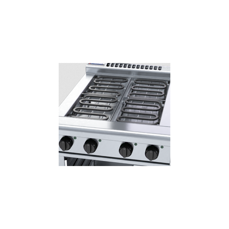 Waldorf 800 Series RNL8400E-CB - 600mm Electric Cooktop Low Back Version Cabinet Base