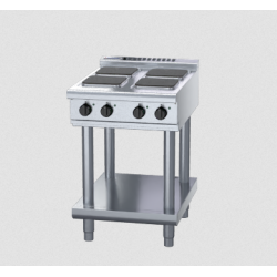 Waldorf 800 Series RNL8400SE-LS- 600mm Electric Cooktop Sealed Hobs Low Back Version - Leg Stand