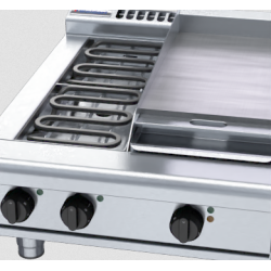 Waldorf 800 Series RNL8403E-B - 600mm Electric Cooktop Low Back Version Bench Model