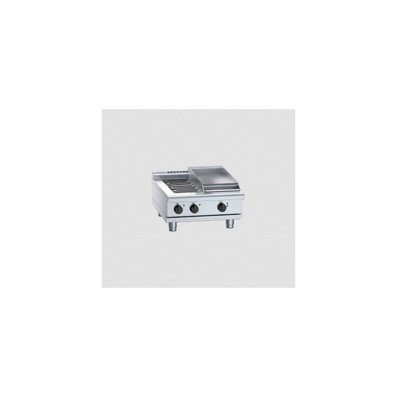 Waldorf 800 Series RNL8403E-B - 600mm Electric Cooktop Low Back Version Bench Model