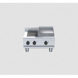 Waldorf 800 Series RNL8403E-B - 600mm Electric Cooktop Low Back Version Bench Model