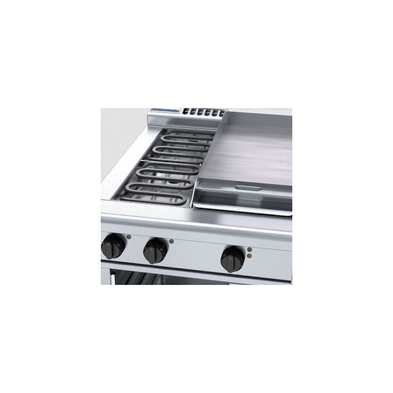 Waldorf 800 Series RNL8403E-CB - 600mm Electric Cooktop Low Back Version Cabinet Base