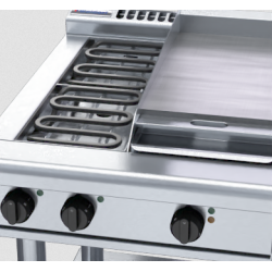 Waldorf 800 Series RNL8403E-LS - 600mm Electric Cooktop Low Back Version  Leg Stand