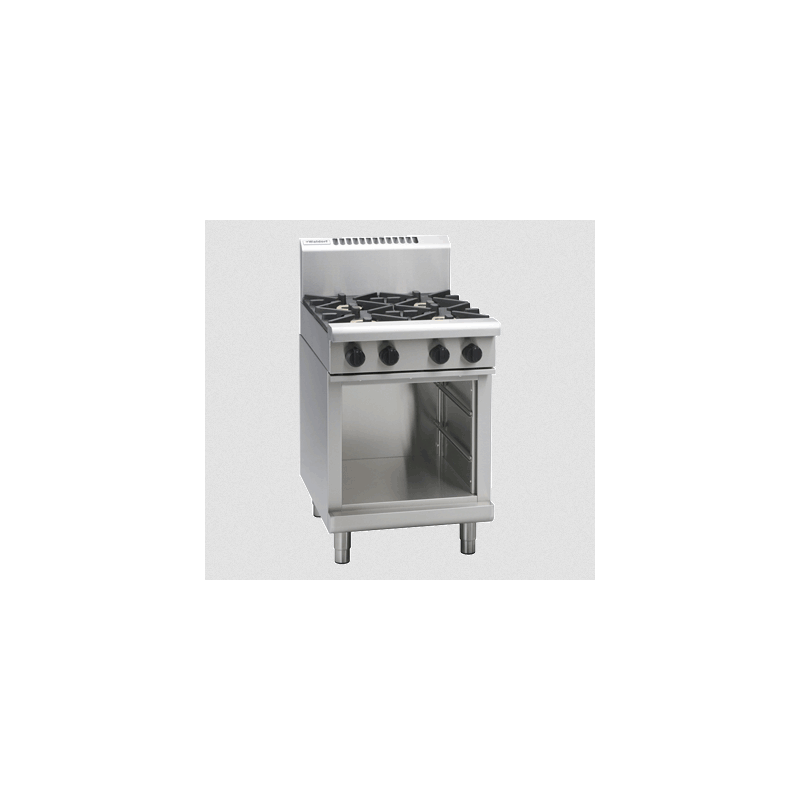 Waldorf 800 Series RNL8406G-CB - 600mm Gas Cooktop Low Back Version Cabinet Base