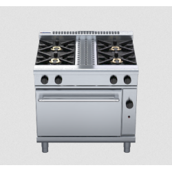 Waldorf 800 Series RNL8510G - 750mm Gas Range Static Oven Low Back Version