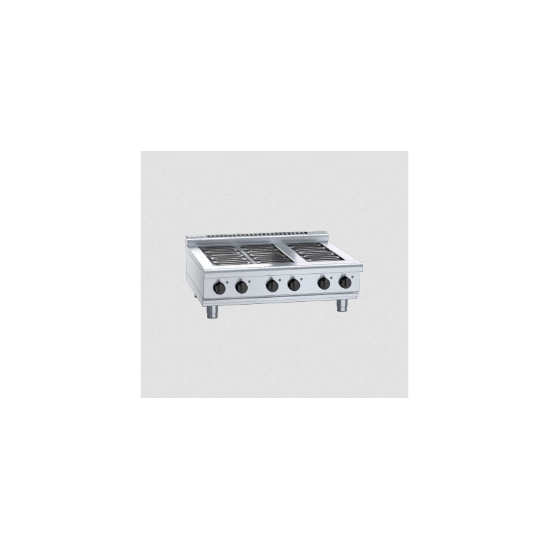 Waldorf 800 Series RNL8600E-B - 900mm Electric Cooktop Low Back Version Bench Model