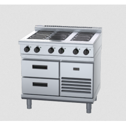 Waldorf 800 Series RNL8600E-RB - 900mm Electric Cooktop Low Back Version Refrigerated Base