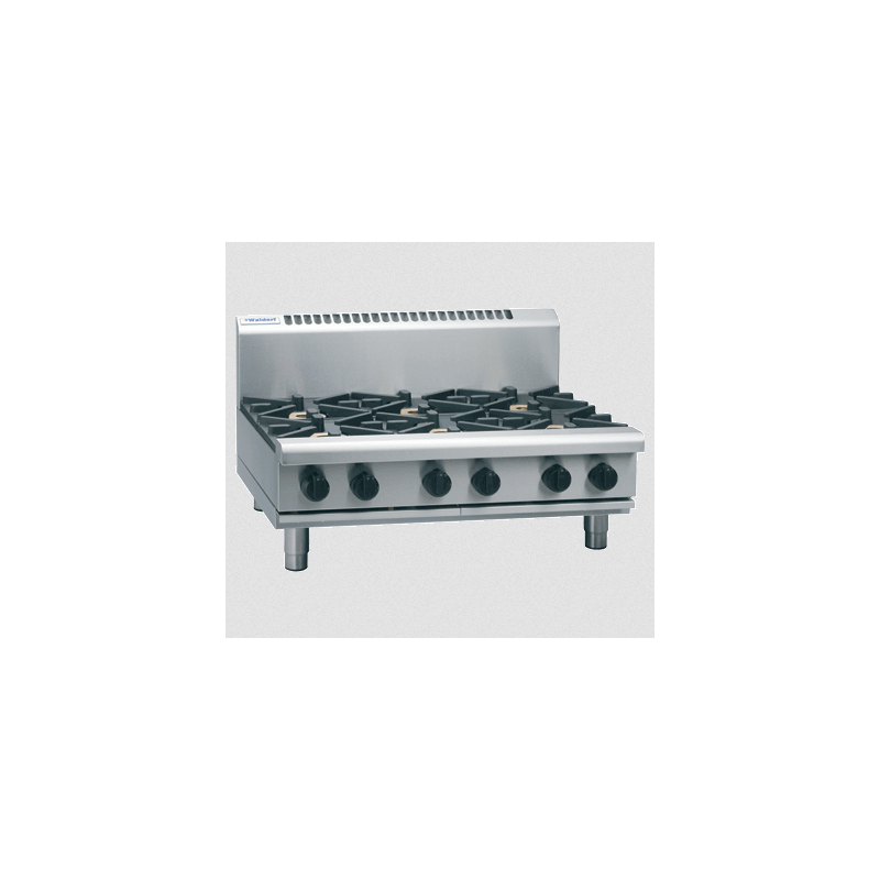 Waldorf 800 Series RNL8600G-B - 900mm Gas Cooktop Low Back Version Bench Model