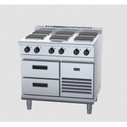 Waldorf 800 Series RNL8600SE-RB - 900mm Electric Cooktop Sealed Hobs  Low Back Version - Refrigerated Base