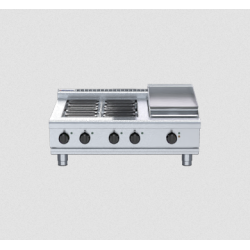 Waldorf 800 Series RNL8603E-B - 900mm Electric Cooktop Low Back Version Bench Model