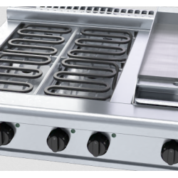 Waldorf 800 Series RNL8603E-B - 900mm Electric Cooktop Low Back Version Bench Model