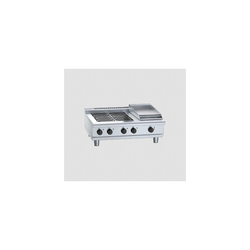 Waldorf 800 Series RNL8603E-B - 900mm Electric Cooktop Low Back Version Bench Model