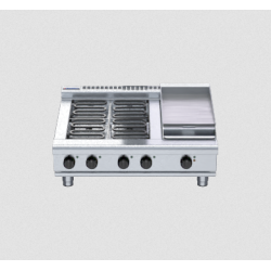 Waldorf 800 Series RNL8603E-B - 900mm Electric Cooktop Low Back Version Bench Model