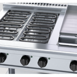 Waldorf 800 Series RNL8603E-LS - 900mm Electric Cooktop Low Back Version ? Leg Stand