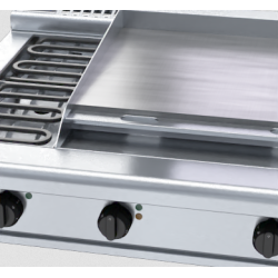 Waldorf 800 Series RNL8606E-B - 900mm Electric Cooktop Low Back Version Bench Model