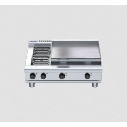 Waldorf 800 Series RNL8606E-B - 900mm Electric Cooktop Low Back Version Bench Model
