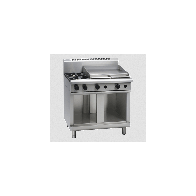 Waldorf 800 Series RNL8606G-CB - 900mm Gas Cooktop Low Back Version Cabinet Base