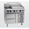 Waldorf 800 Series RNL8606G-RB - 900mm Gas Cooktop Low Back Version Refrigerated Base