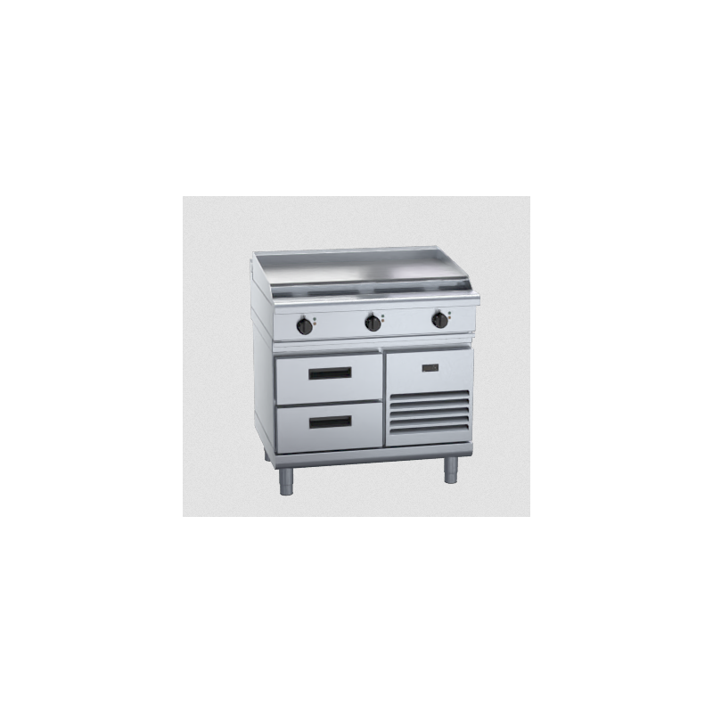 Waldorf 800 Series RNL8609E-RB - 900mm Electric Cooktop Low Back Version Refrigerated Base